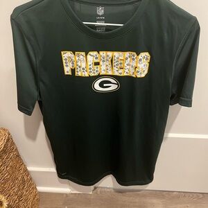 NFL Green Bay Packers Green and Yellow Short Sleeve Tee